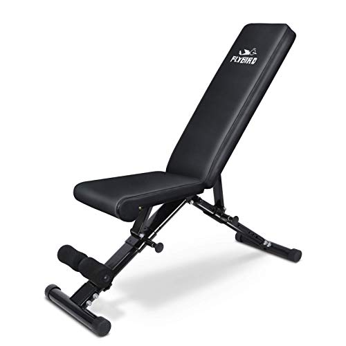 FLYBIRD Adjustable Weight Bench，Multi-Purpose Foldable Exercise Bench for Home Gym,620LB