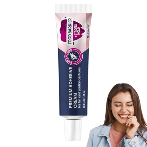 RGKY 1 Pezzi Adesivo Termoplastico per Protesi,Crema Adesiva per Protesi,Cuscinetto Adesivo per Protesi,Adesivo per Protesi Dentale,Adesivo Termoplastico Per Protesi Dentali Stringe Protesi