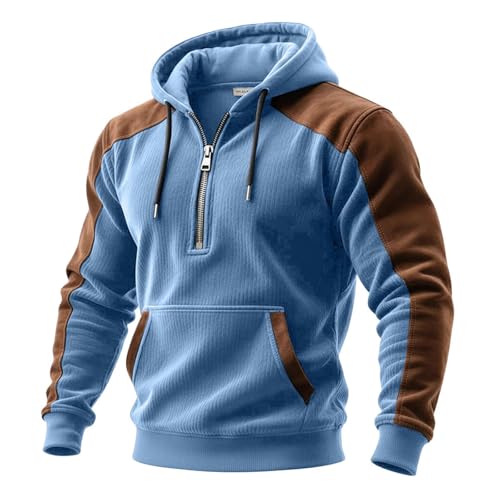 Sudadera de cremallera en cuartos estilo urbano para moto casual