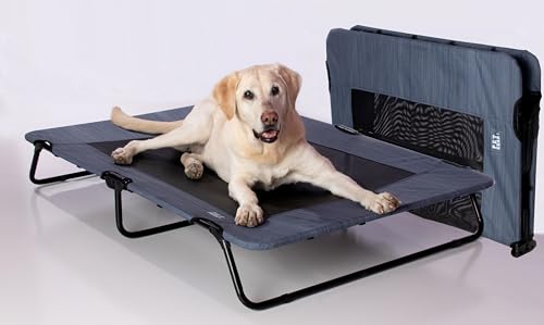 Pet Gear Lifestyle Lit surélevé chien maille refroidissante indigo