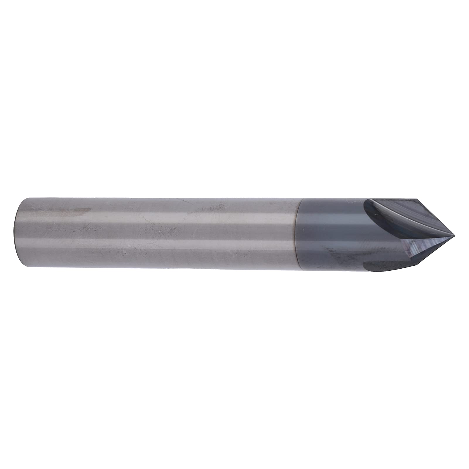 Fresa per Smusso Punta per Fresa in Acciaio Al Tungsteno 3 Taglienti Utensile CNC da 90 Gradi per Smussatura Lucidatura e Incisione di Pezzi in Alluminio e Rame D3 D4 D6 D8 D10 D12 (D8*90°*60L)