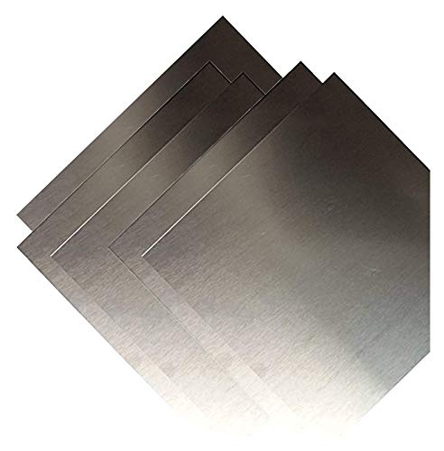 Fangsu Placa de latón Espesor 1mm, 150× 200/200× 200 mm, 6061 Hoja de Metal de Placa de Aluminio fáciles de pulir, for Manualidades y proyectos de Bricolaje (5 PCS) Lámina de Cobre de Metal Cover