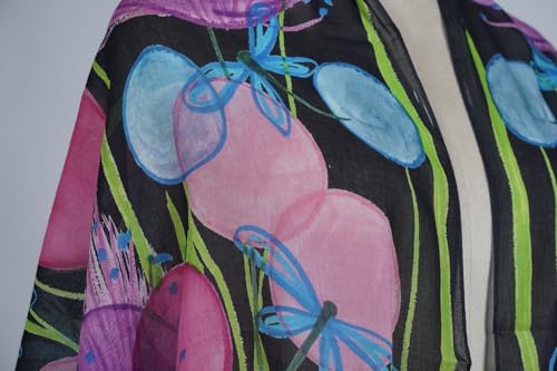 Image of VIC Cotton Modal Digital Print Scarf for Women | Digital Print Designer Stole | Soft Lightweight Luxury Wrap | Premium Cotton Modal Blend | 55 x 170 cm | VIC-SM-DP5517