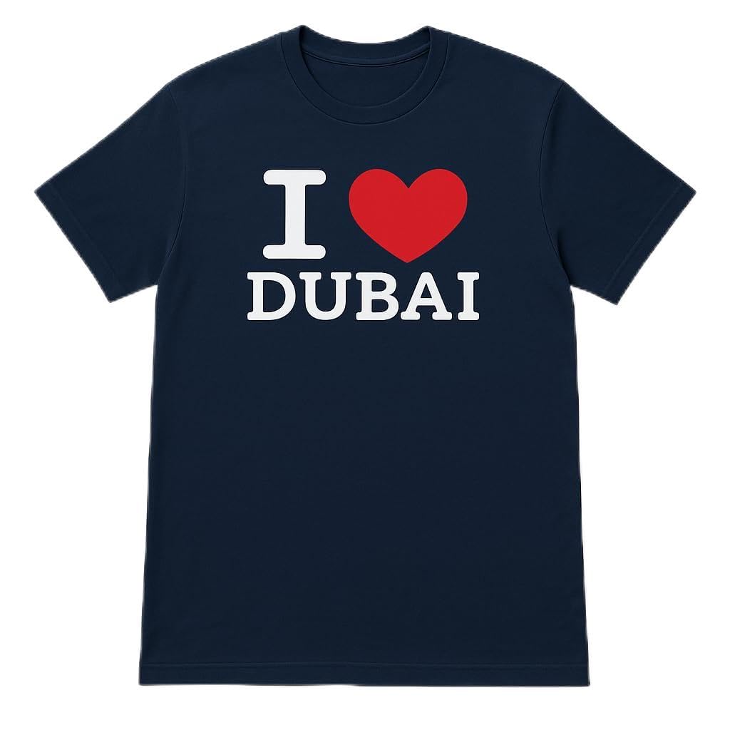 I Love Dubai t Shirt For Men and/or Women (Unisex), Cotton Printed Tshirt, Dubai Souvenir