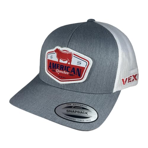 Image of Vexil American Rancher Adjustable Snapback Western Lifestyle Rodeo Southwest Inspired Meshback Hat