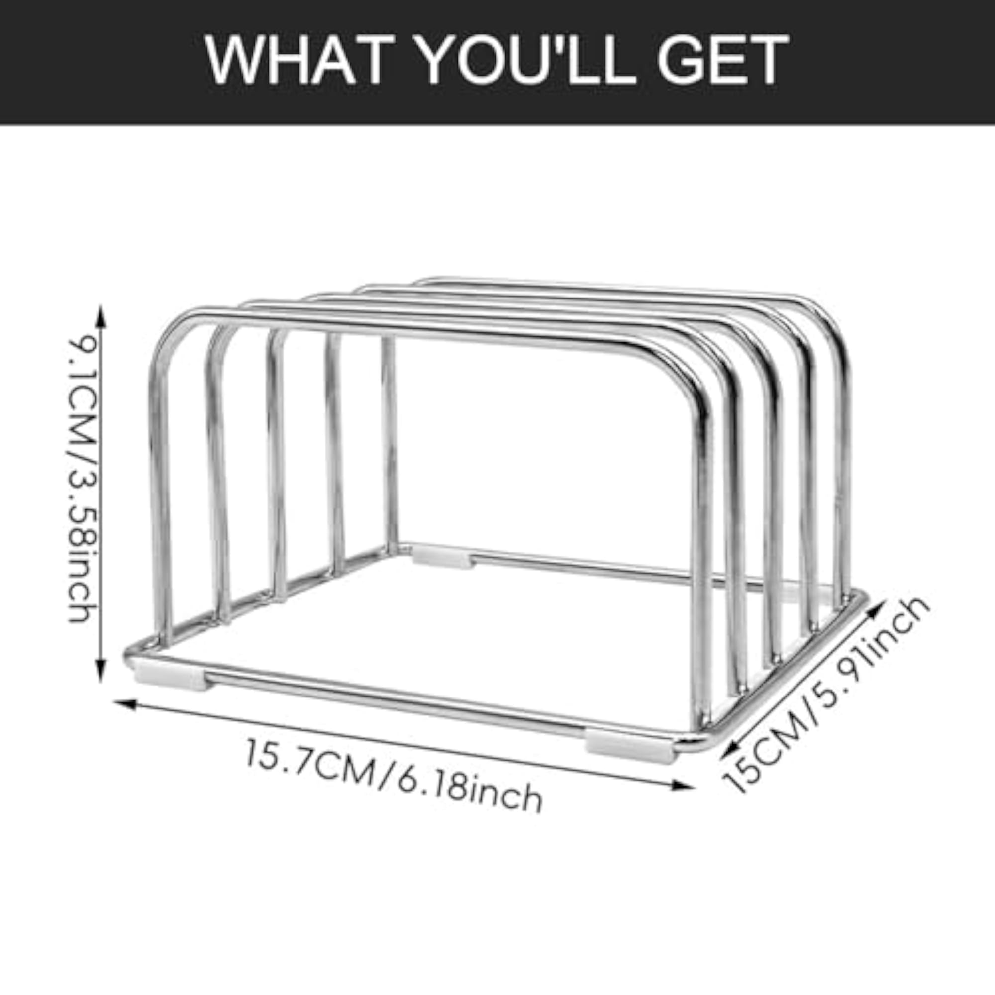 Cutting Board Storage Rack for Countertop