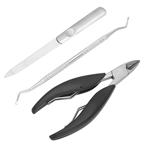 Cuticle Trimmer Nail Care Pliers Manicure Pedicure Tool Nail Care Cuticle Pusher Nail Cuticle Nippers Pedicure Tool(Chrysanthemum Pliers-3 Piece Set)