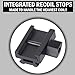 360 Tactical 1 inch High Profile Short Riser Mount Matte Black Picatinny 8 Slot for Scopes and Optics (1/2
