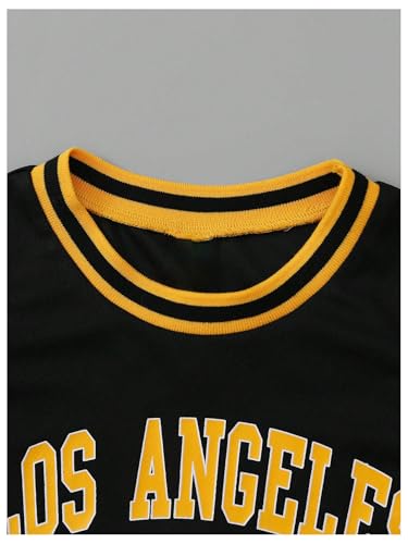 OYOANGLE Boy's Basketball Jersey Shirts Number Print Hip Hop Athletic Tank Top3