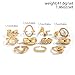 LKingel Chunky Gold Rings Set for Women Gold Baroque Rings Open Adjustable Gold Pearl Ring Stacking Knuckles Rings Set Boho Prom Costume Fashion Jewelry for Women 2025 Style2