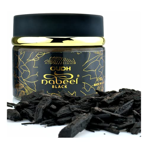 Nabeel Oudh Black Incense (Formerly Oudh Etisalbi) - 60Gms 4 Pack #TOP2