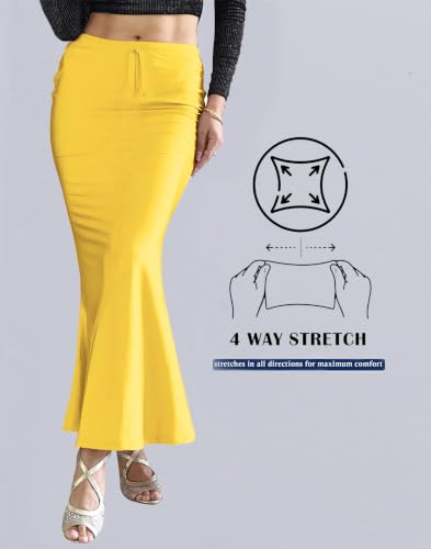 Image of Saree Shapewear Petticoat for Women | Stretchable Saree Shaper | Shapewear for Saree | Petticoat Innerwear | Saree Skirt for Women | Shape Wear for Dresse & Sarees