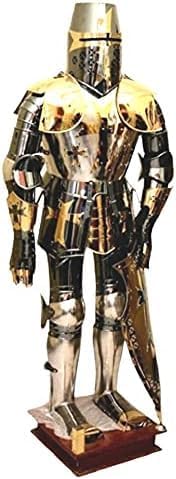 Medieval Night Armor for Cosplay, Role-Play, Stainless Steel Full Body Wearable Armor Suit