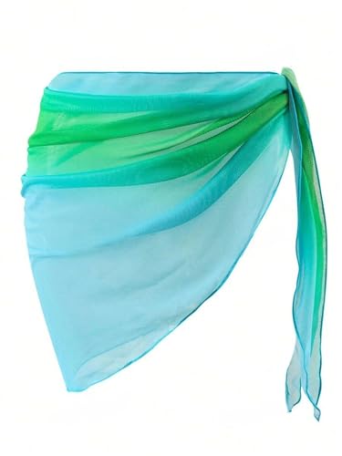 Image of ZAFUL Boho Beach Cover Ups for Women Sarong Coverups Sheer Bikini Chiffon Wraps Skirts for Swimwear