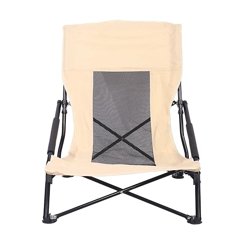 Image of YATAI Patio Lounge Low Height Chair with Arm Rest for Reading with cusion Garden Chair Outdoor Reclining Chair Recliner with Adjustable Headrest Support for Camping Picnic Swimming Pool Beach