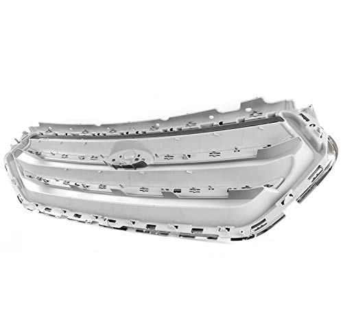 Zmautoparts Oe Style Front Upper Hood Grille Grill Chrome/Silver For 2017-2019 Ford Escape #TOP1