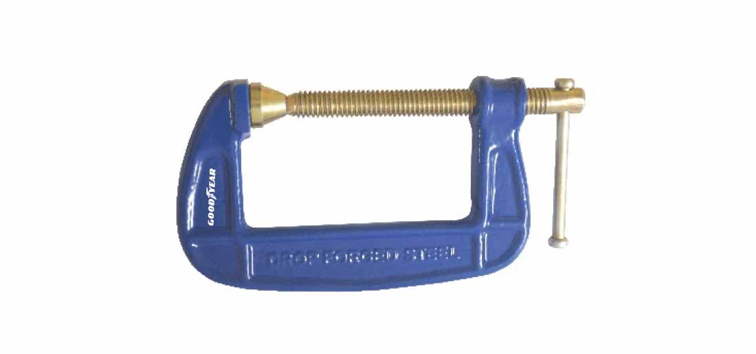 Goodyear C Clamp, G Clamp, Heavy Duty G Clamp, C Type Clamping Tool, Clamping Tool For Woodworking, Universal Tools For Work, Professional Use, Long Lasting And Rust Free