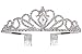 Didder Silver Crystal Tiara Crown for Women, Headband Princess Elegant Rhinestone Crown with Combs for Women Girls Bridal Wedding Prom Birthday Party