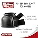 Jeffers Equine Bell Boots for Horses – Heavy-Duty Rubber Overreach Protection, Soft & Durable with Double Strap Closure, Black – Equestrian Essentials for Training, Travel & Sports - Small Size