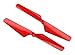 Traxxas BCS Rotor Blade Set (2 Piece), Red, 1.6 x 5mm
