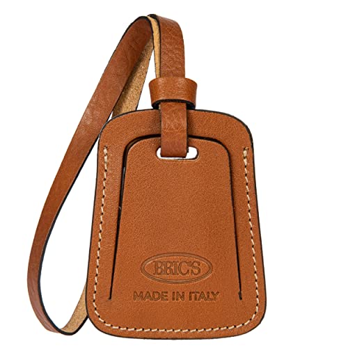 BRIC'S Address Tag Tan Leather