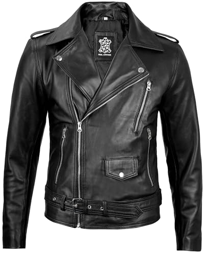 fjackets Asymmetrical Style Men's Leather Jacket - Premium Lambskin Leather Jackets Men