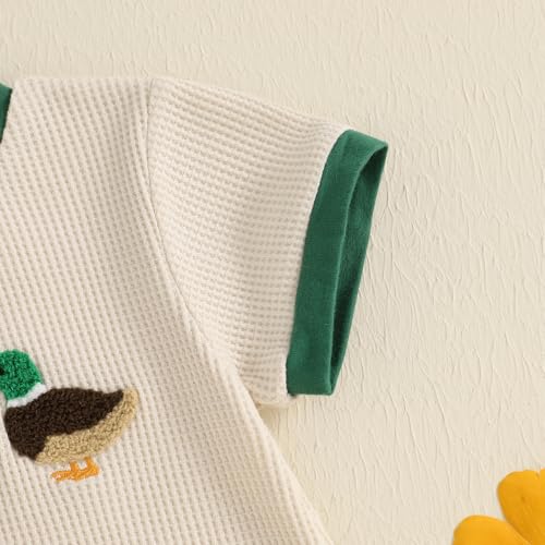 Newborn Baby Boy Outfit Mamas Boy Bubble Romper Dinosaur Short Sleeve Bodysuit Infant Summer Clothes 0-18M4