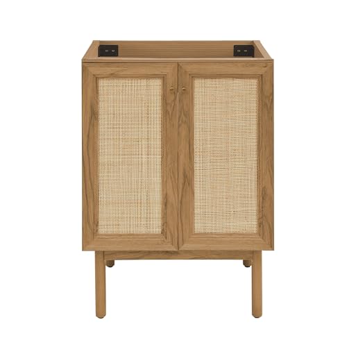 Image of Classe 24 inch Bathroom Vanity in Oak Cabinet Only Bath Sink Cabinet Sink Included