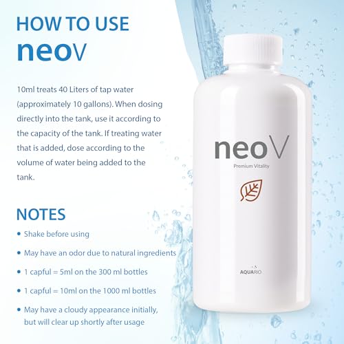 Image of Aquario Neo V - Liquid Conditioner for Freshwater Fish Tank, Enhances Fish Health, Stabilizes Aquarium Water Quality, Ideal for Aquascaping - Water Conditioner for Aquarium Tank - 1000ml
