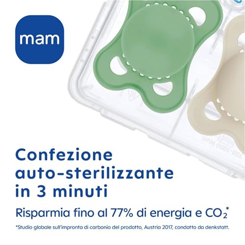 Mam Succhietto Original 6+Mesi In Silicone Per Bimba, 2 Pezzi - 5