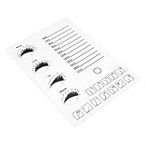 Healeved 1stück Handheld Wimpern Display Stand Tray Für Schönheitssalon Eyelash Organizer Zur Wimpernverlängerung Und Aufbewahrung Falscher Wimpern Groß Weiß