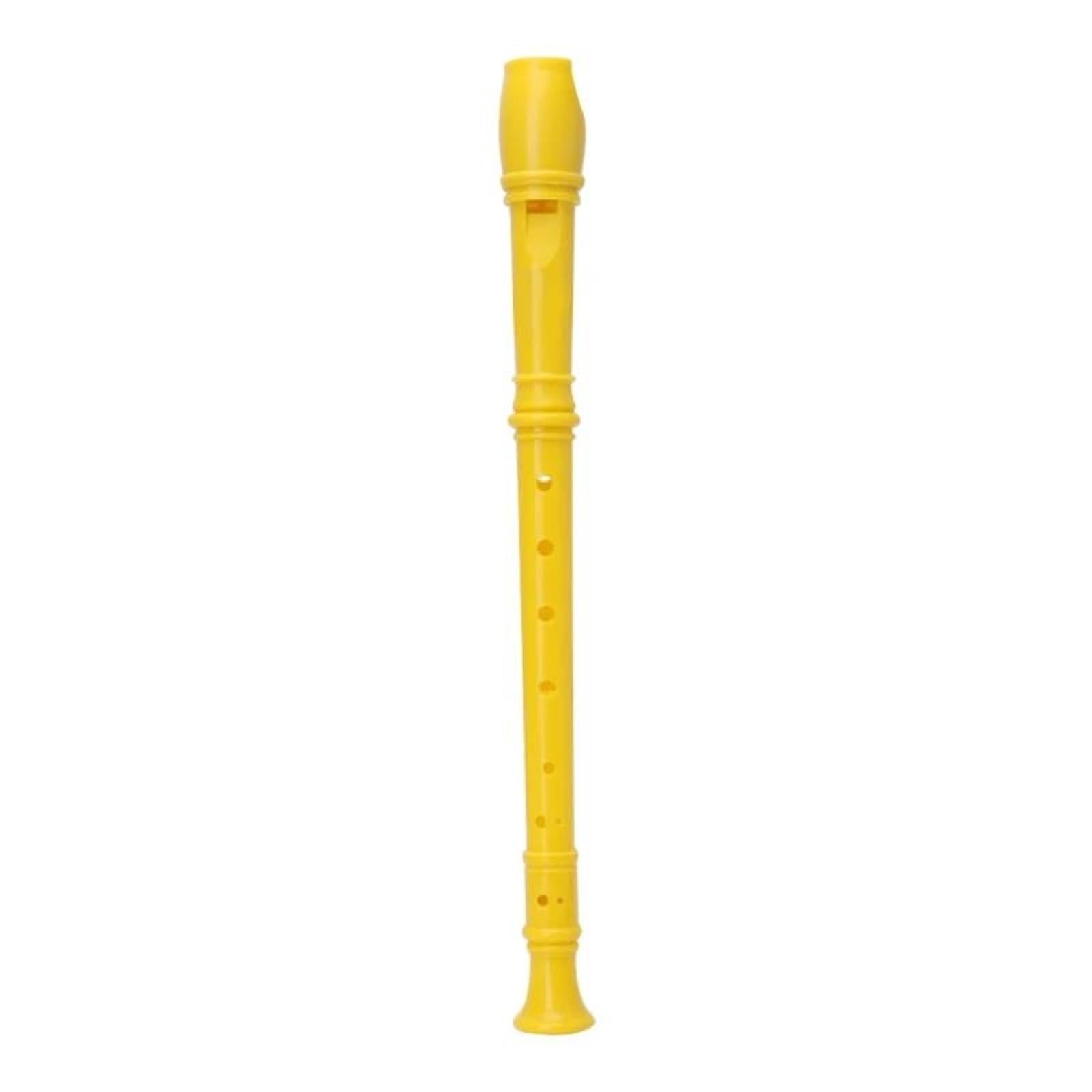 Flauta Dulce Instrumento Musical Instrumento De Plástico Flauta Saxophone Musical Flauta Larga 8 Agujeros(Yellow)