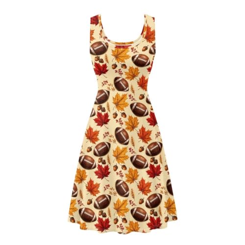 Image of Renewold Women's Sleeveless Tank Dress with Pockets, Casual Scoop Neck A-Line Sundress for Summer, Travel and Vacation