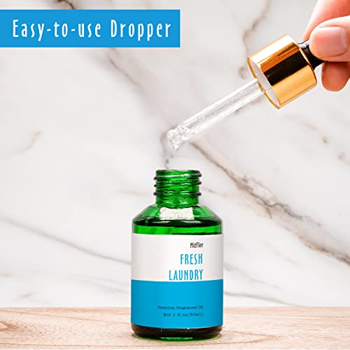 Image of Fresh Laundry Fragrance Oil, MitFlor Single Scented Oil, Large Size Premium Grade Fragrance Oil for Soap & Candle Making, Aromatherapy Diffuser Oil, Refreshing Lemony Scent for Home Fragrance, 30 ml
