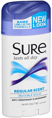 Sure Invs Sld Reg Size 2.6z Sure Regular Invisible Solid Anti-Perspirant Deodorant