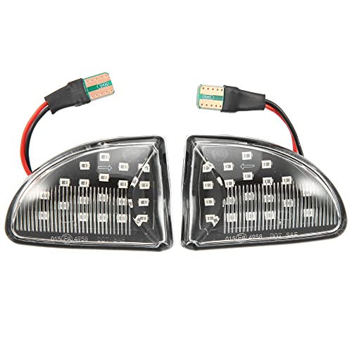 X AUTOHAUX 1 Pair Car Markers Accessories Side Marker Lights Turn Signal Light Assembly 4519067700C40A A4519067700C40A for Smart Fortwo 2008-2016 Clear