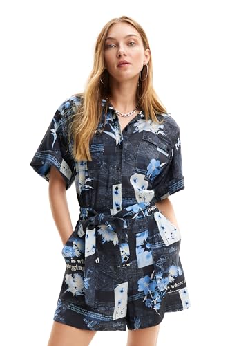 Jumpsuit Desigual Napoles pour femme le pantalon fluide noir chic