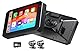 YolanAuto MT5 Motorrad Smart Navigationssystem, 5 Zoll IPS 60Hz Bildschirm mit CarPlay & Android Auto, Integriertes GPS, IP68 Wasserdicht, Front-/Rückkameras Motorrad Fahrrekorder