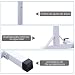 HOMCOM Soporte Estante Ajustable Barra Levantamiento Pesas Gimnasio MAX 150 KG Acero...