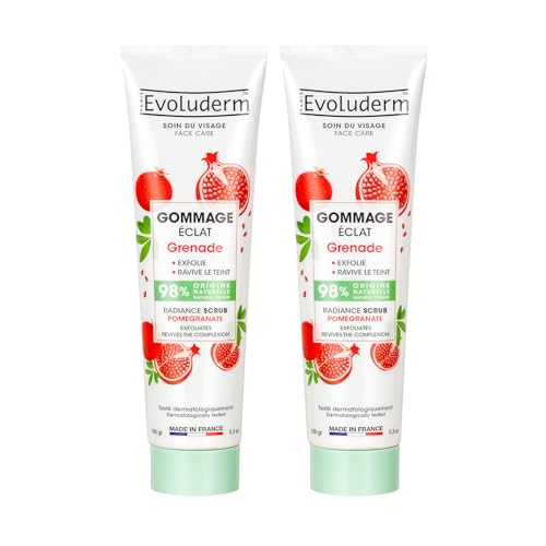 Exfoliant visage grenade EVOLUDERM pour retrouver un teint lumineux