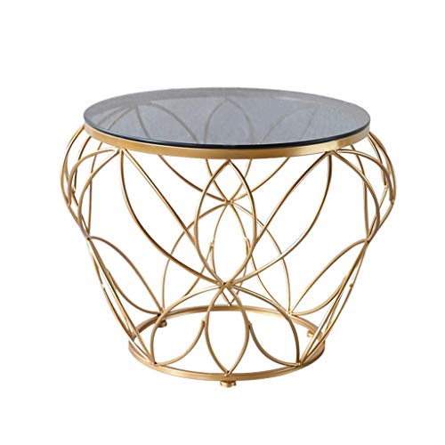 Fashion Coffee Table Round, Wrought Iron Bracket, Tempered Glass Deskt Fashion Coffee Table Round, Wrought Iron Bracket, Tempered Glass Deskt