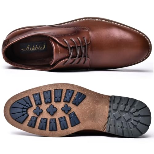 Image of Arkbird Mens Dress Shoes, Lace Up Leather Oxford