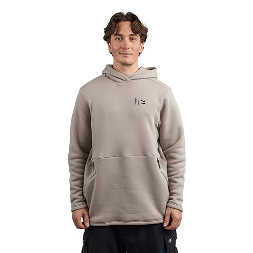 Kleveland Merino Hoodie - 100% Fleece Sweatshirt - Warm Winter Pullover - Adjustable Hem - Kangaroo Pocket