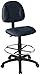 Pack of 4 - Brand Boss Office Products Ergonomic Works Drafting Chair Without Arms in Blue