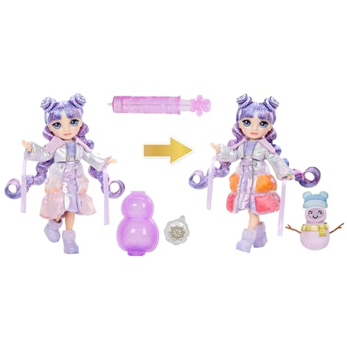 Rainbow High Winter Wonderland Violet - Purple 11” Fashion Doll with Magic Snow Hidden in Fashion That Puffs Up with Water, and Snowman Kit, Great Gift for Kids 4-12 Years Old - Thumbnail 2