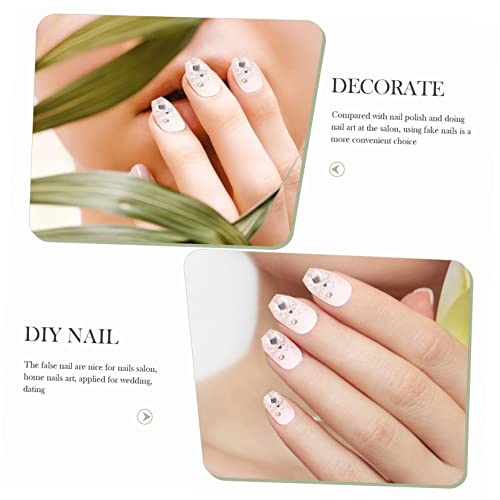 Beatifufu 2 Caixas De Balé Beijo Cristal De Strass Falso Cheio De Manicure Unhas Salões Domésticos P