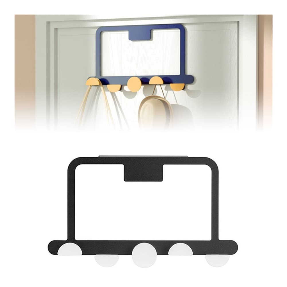 Fayee Behind The Door Hook, Free Punching Wall Creative Living Room Decoration Bathroom Organization, for Clothes Hat Storage Shelf (Color : C)