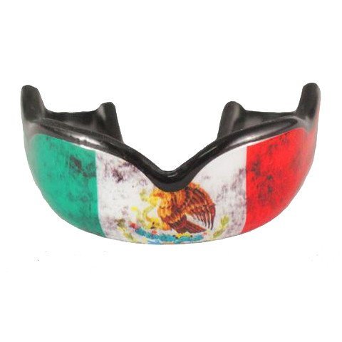 Damage Control Mouthguards All Sports Mouth Guard, Green/White/Red