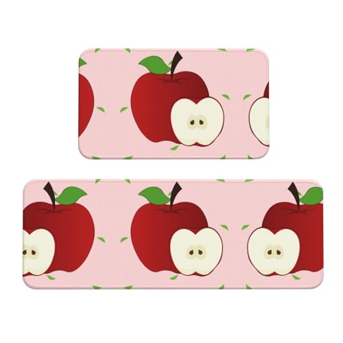 Alfombrillas de cocina antideslizantes para evitar resbalones con diseño de fruta 2