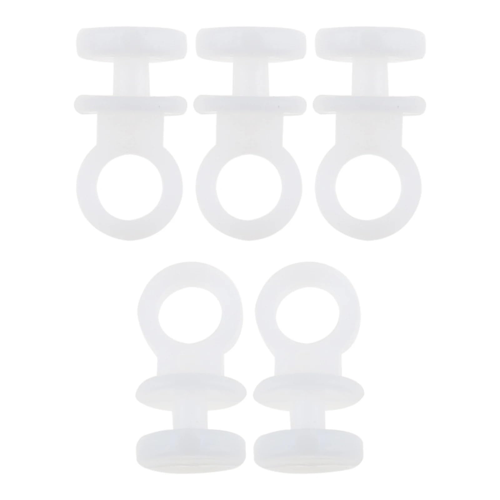YTQMoreBNZ 50Pcs Plastic Curtain Clips Auto Curtain Rail Rings Card Clamp Heavy Rings Rivet Fasteners Car Accessories(A)